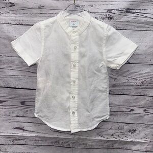 Boboli Boys Band Collar Button Down Shirt Size 2 Years
